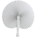 1X(12Pcs/Set White Circular Paper Fan White Paper Folding Advertising Group