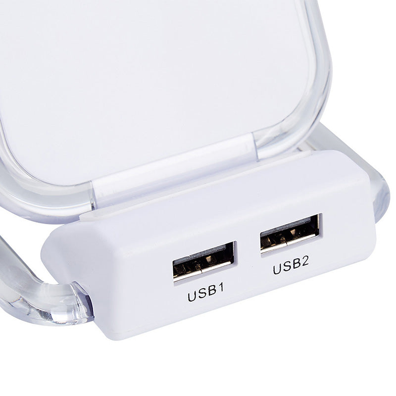 Bakeey Qi 3 Coils Fast Wireless Charger Holder with 2 USB for iPhone X 10 8 8 Plus Samsung S8