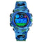 SKMEI 1547 Energetic Dial Design LED+EL Lights 5ATM Sport Kids Watch Digital Watch