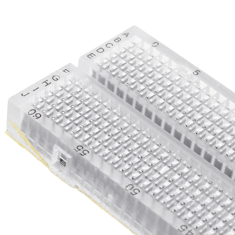 630 Holes Transparent Breadboard Protoboard DIY Kit Universal PCB Circuit Board Solderless