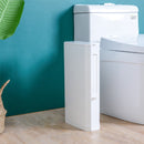 3 In 1 10L Narrow Trash Can Set With Toilet Brush Bathroom Waste Bins Dustbin Garbage Storage