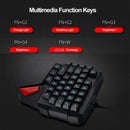38-Key Professional One/Single Hand Usb Wired Backlit Gaming Keyboards Espo