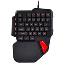 38-Key Professional One/Single Hand Usb Wired Backlit Gaming Keyboards Espo