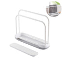 1X(Detachable Towel Storage Rack Dishcloth Sponge Drying Rack Quick Drying