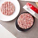 1X(Adjustable Meat Hammer Hamburg Pressing Machine Manual Pressure Meat Fil