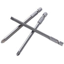 10Pcs/Set 100Mm Alloy Steel S2 Slotted Phillips Screwdriver Bits Straight C