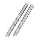 Drillpro 4mm Shank 17/28mm Carbide Tungsten End Mill Corn Milling Cutter PCB Cutting