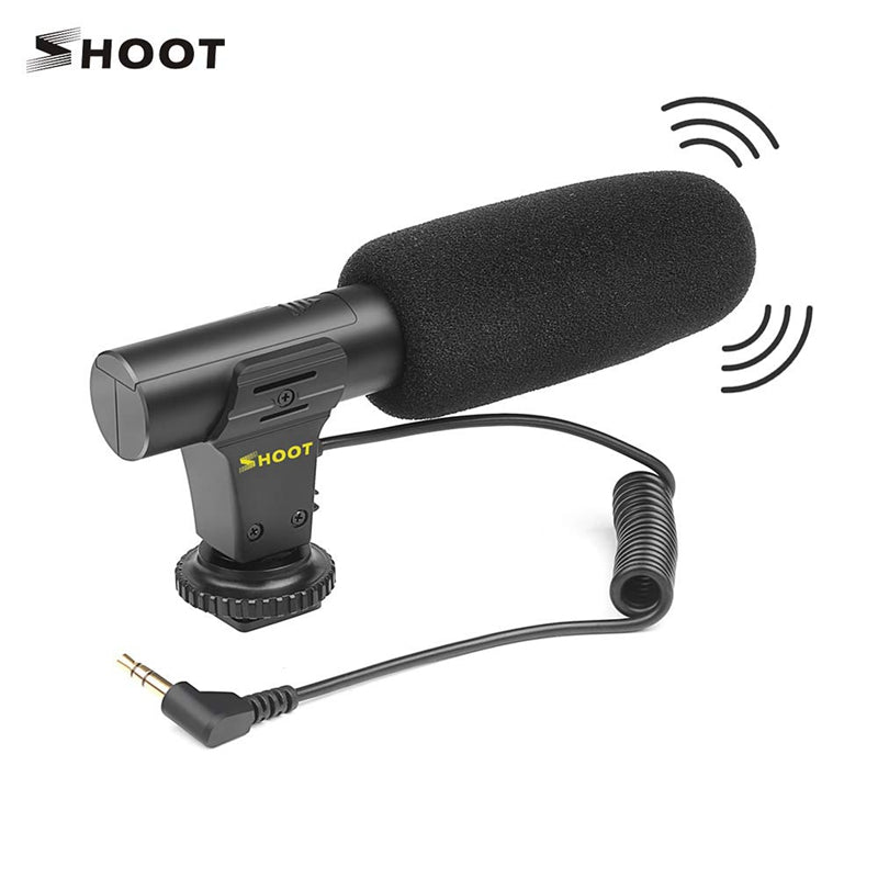 Shoot Xt-451 Portable Condenser Stereo Microphone Mic With 3.5Mm Jack Hot S