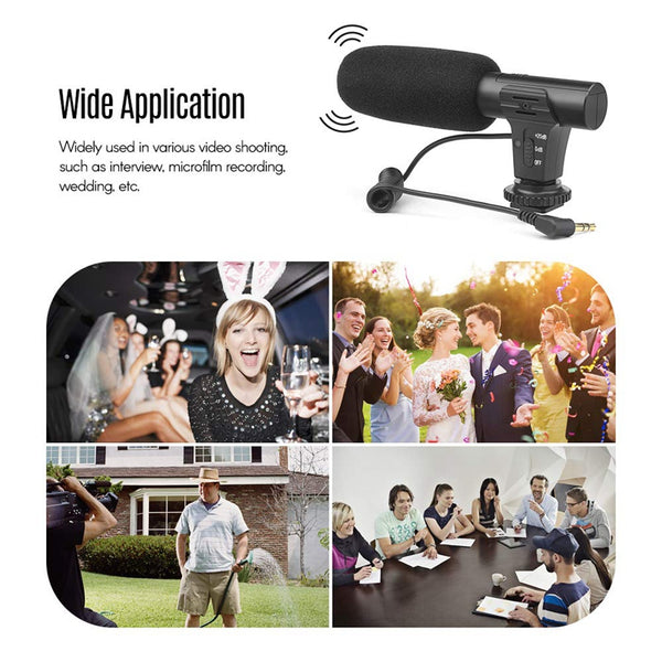 Shoot Xt-451 Portable Condenser Stereo Microphone Mic With 3.5Mm Jack Hot S