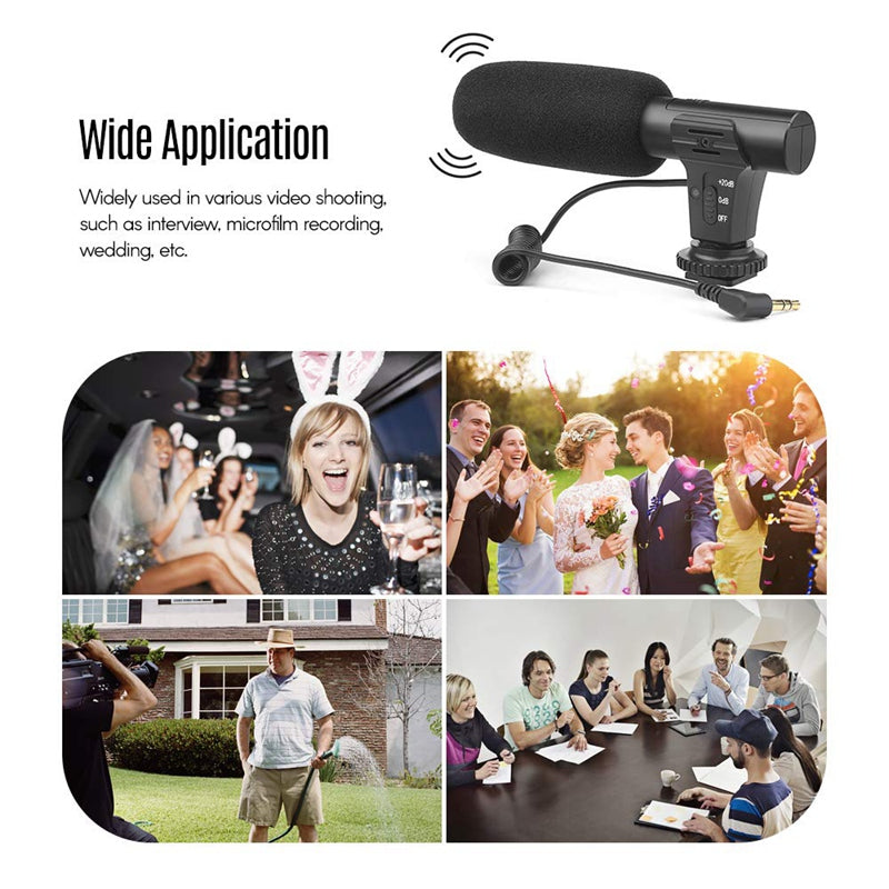Shoot Xt-451 Portable Condenser Stereo Microphone Mic With 3.5Mm Jack Hot S