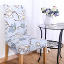 KCASA WX-PP3 Elegant Flower Elastic Stretch Chair Seat Cover Dining Room Home Wedding Decor