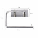 1X(Stainless Steel Self-Adhesive Tissue Rack Toilet Paper Roll Holder Hange