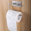 1X(Stainless Steel Self-Adhesive Tissue Rack Toilet Paper Roll Holder Hange