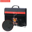 1X(Fireproof Document Bag Non-Itchy Fiberglass Cloth Waterproof Holder With