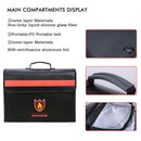 1X(Fireproof Document Bag Non-Itchy Fiberglass Cloth Waterproof Holder With