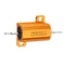 10pcs RX24 25W 20R 20RJ Metal Aluminum Case High Power Resistor Golden Metal Shell Case Heatsink Resistance Resistor