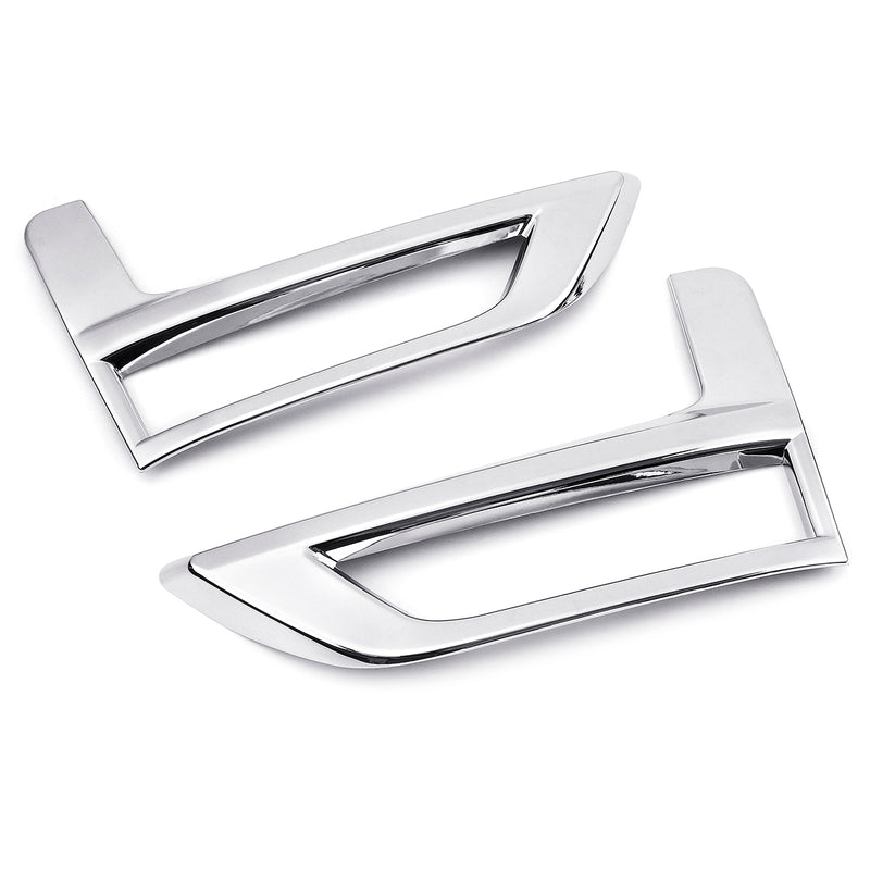 4Pcs Chrome Fog Light Lamp Reflector Cover Trims for Nissan Rogue 2017-2018 X-Trail 2017