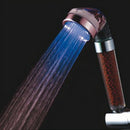 Temperature Control Color Change LED Light Shower Head Bathroom SPA Sprayer