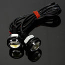 2PCS 3W LED Eagle Eye Lights Daytime Running DRL Bulb Backup Reversing Lamp 12V White for Car Motor