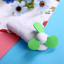 Summer Portable Cute Mini Fan Sponge Blade Battery Electric Flashlight Hand U6E2
