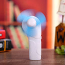 Summer Portable Cute Mini Fan Sponge Blade Battery Electric Flashlight Hand U6E2
