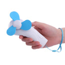 Summer Portable Cute Mini Fan Sponge Blade Battery Electric Flashlight Hand U6E2