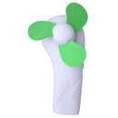 Summer Portable Cute Mini Fan Sponge Blade Battery Electric Flashlight Hand U6E2