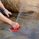 1X(3 In 1 Household Multifunctional Cleaning Brush For Barbecue Stove Grill