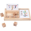 Wooden Cardboard English Spelling Alphabet Game Early Education Educational