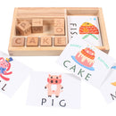 Wooden Cardboard English Spelling Alphabet Game Early Education Educational