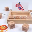 Wooden Cardboard English Spelling Alphabet Game Early Education Educational
