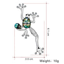 Alloy Natural Shell Brooches Women Men Banquet Metal Animal Brooch Pins For