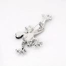 Alloy Natural Shell Brooches Women Men Banquet Metal Animal Brooch Pins For