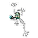 Alloy Natural Shell Brooches Women Men Banquet Metal Animal Brooch Pins For