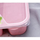 1X(800-1000Ml Healthy Wheat Straw Lunch Box For Kids Portable Microwavable