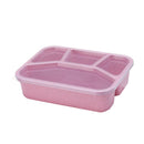 1X(800-1000Ml Healthy Wheat Straw Lunch Box For Kids Portable Microwavable