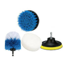 1X(4Pcs Tile Grout Power Scrubber Cleaning Drill Brush Tub Cleaner Combo To