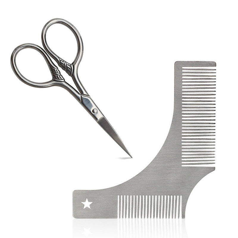 8Pcs/Set Beard Brush and Beard Comb Set for Men, Grooming & Trimming Kit FOR Men