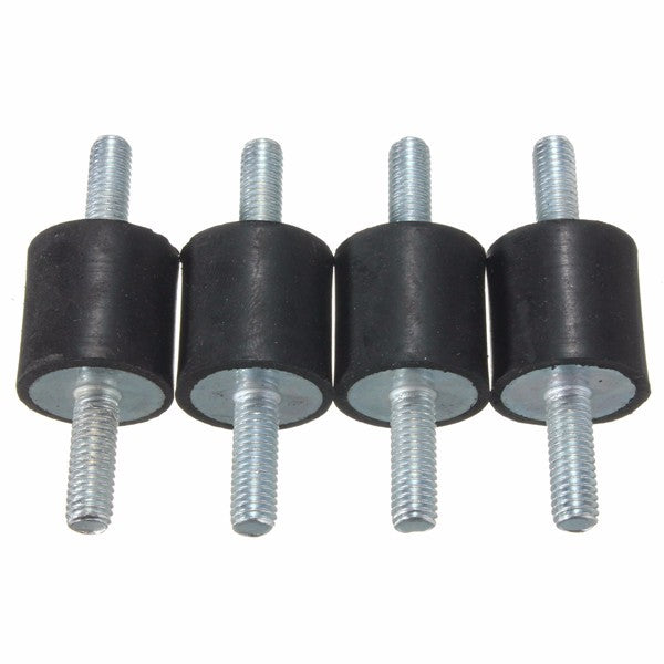 4pcs Rubber Mounts 20mm x 20mm M6 Rubber Vibration Isolator Mounts Rubber Shock Absorber