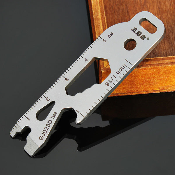 Sanrenmu GJ023D Multi Tools Kit Nail Puller Wrench Opener Keychain