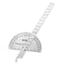 Wynns W0262A 90X150MM 180 Degree Stainless Steel Protractor Round Angle Ruler Tool