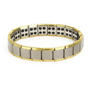 Stainless Steel Energy Health Healing Men Bracelet Jewelry