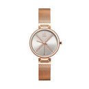 SHENGKE SK K0102 Crystal X Pattern Full Steel Strap Women Business Quartz Watch