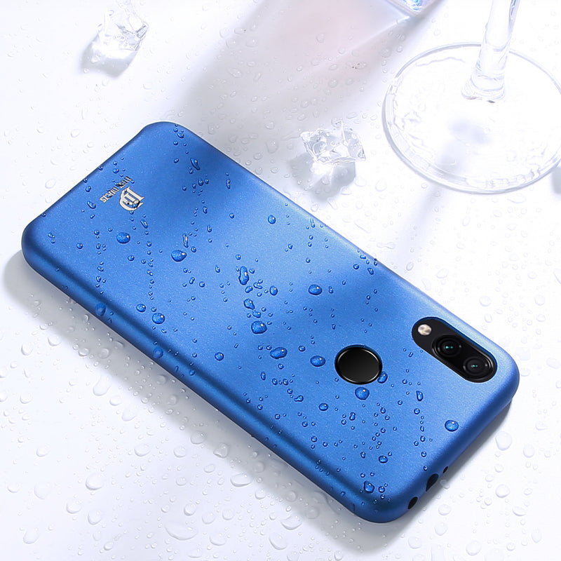 DUX DUCIS Smooth Touch Shockproof PU Leather&Silicone Soft Protective Case For Xiaomi Redmi 7 / Redmi Y3