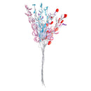 50PCS DIY Clear Acrylic Drops Crystal Bead Spray Wired Stems Wedding Craft Decorations