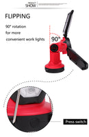 MX-8801 LED+COB 5Lights 8Modes USB Rechargeable Unfold Light Maintenance light LED Flashlight