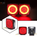 2Pcs 12V Upgrade Car LED Turn Marker Rear Tail Light Brake Stop Lamp Kit Waterproof For Trailer Truck Boat