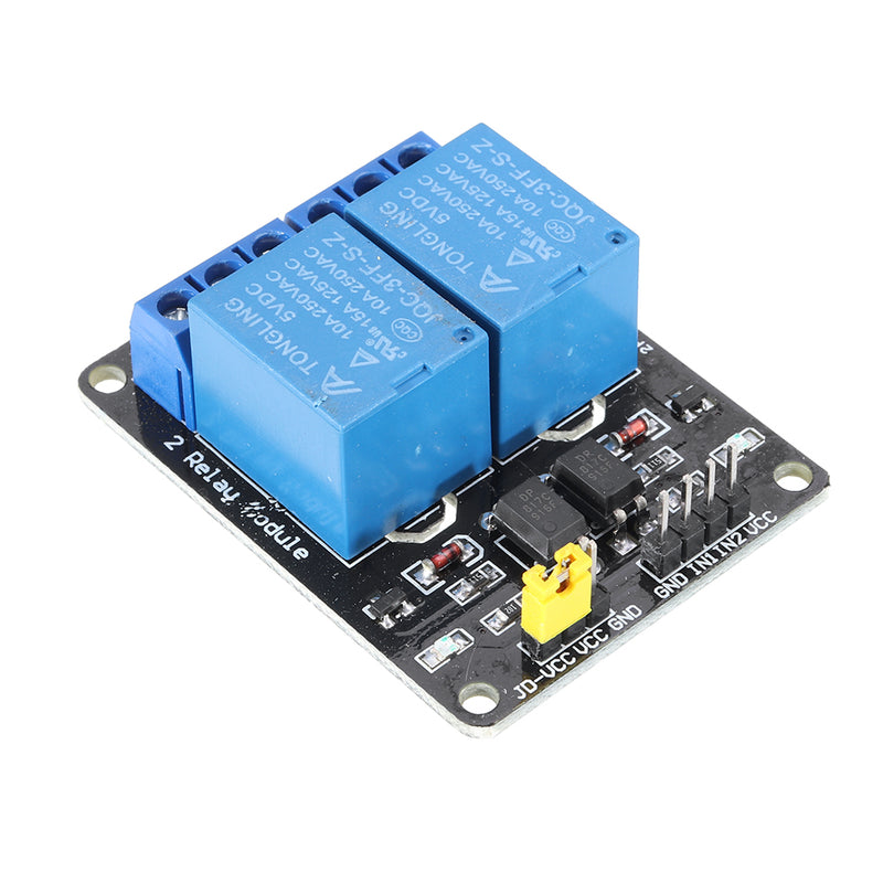 10pcs 2 Channel 5V DC Relay Module  Relay Drive Module Control Board
