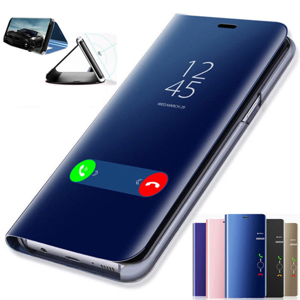 Bakeey Plating Mirror Window Shockproof Flip Full Cover Protective Case for Xiaomi Mi Note 3