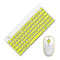 Ultra Silent Thin 2.4GHz Wireless Small Keyboard and Mouse Set Kit for Desktop Notebook